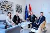 Deputy Speaker of the House of Peoples of the Parliamentary Assembly of Bosnia and Herzegovina Dr Dragan Čović met in Zagreb with the Prime Minister of the Republic of Croatia
